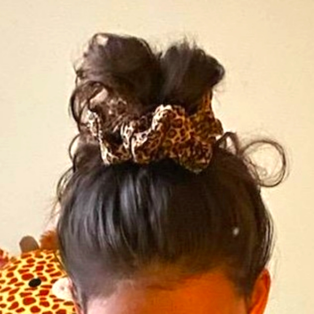 Scrunchie Animal Print Cotton Large Size Quality Handcrafted NEW One Left